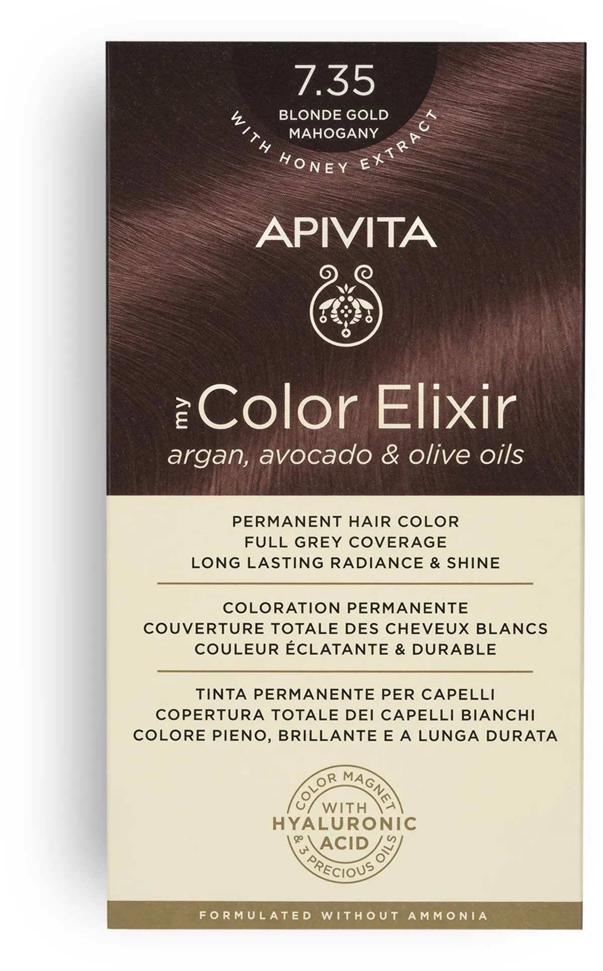Apivita My Color 7.35 Blonde Gold Mahogany 2