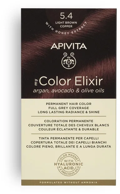 Apivita My Color 5.4 Light Brown Copper 2