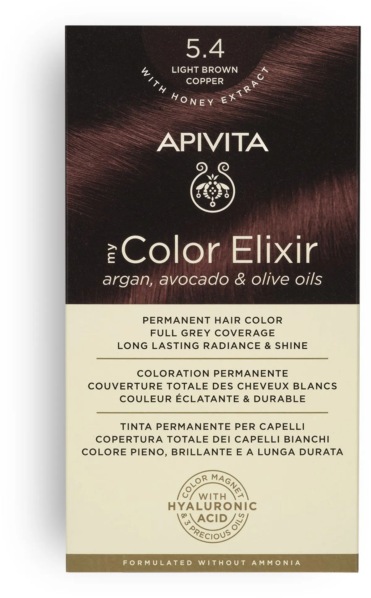 Apivita My Color 5.4 Light Brown Copper 2