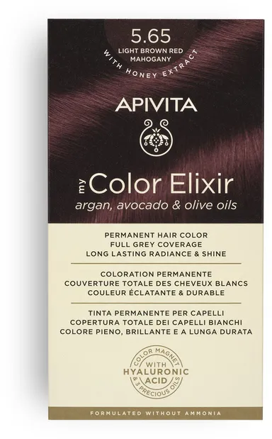 Apivita My Color 5.65 Light Brown Red Mahogany 2
