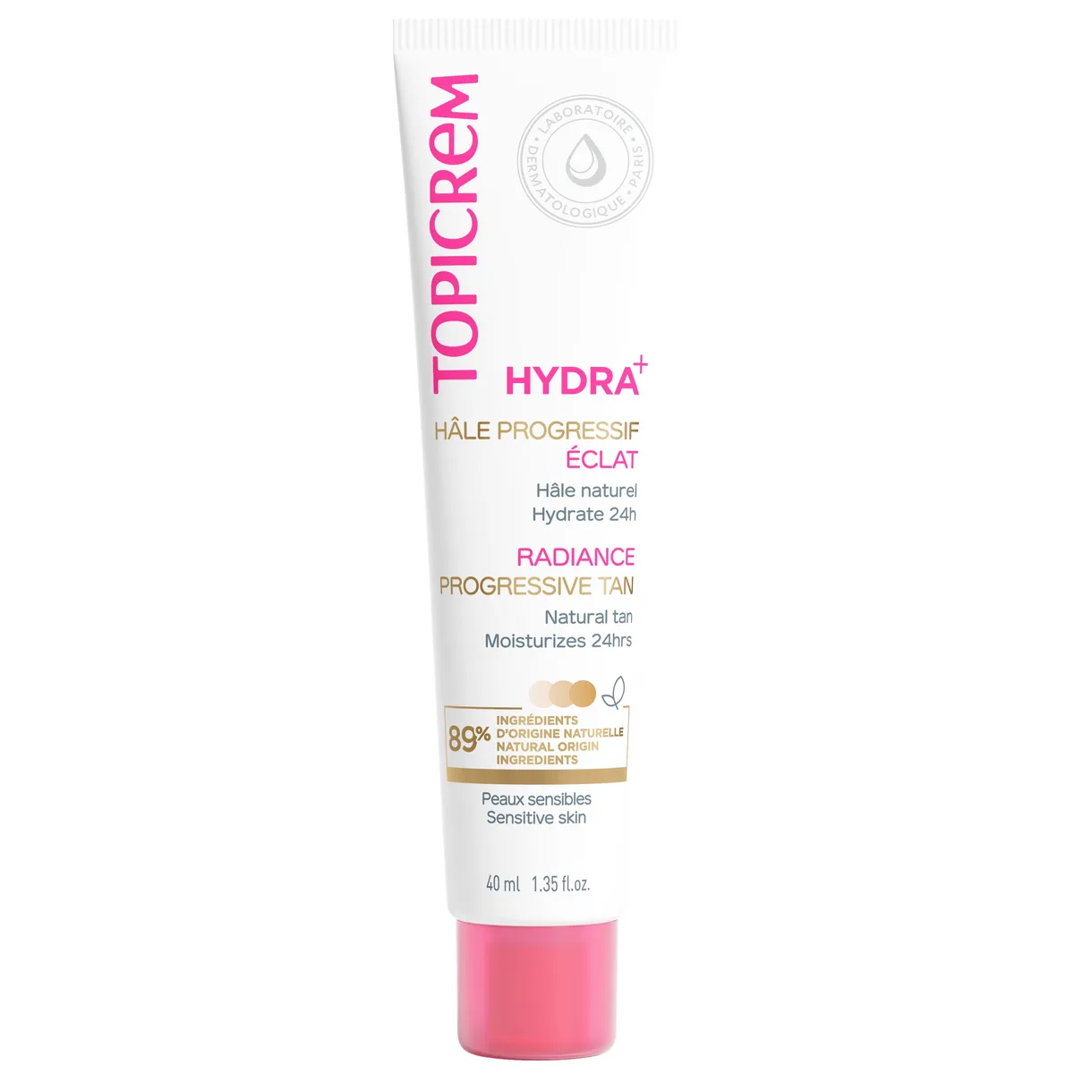 Topicrem Hydra+ Progressief Bruine Teint Uitstraling 40 ml