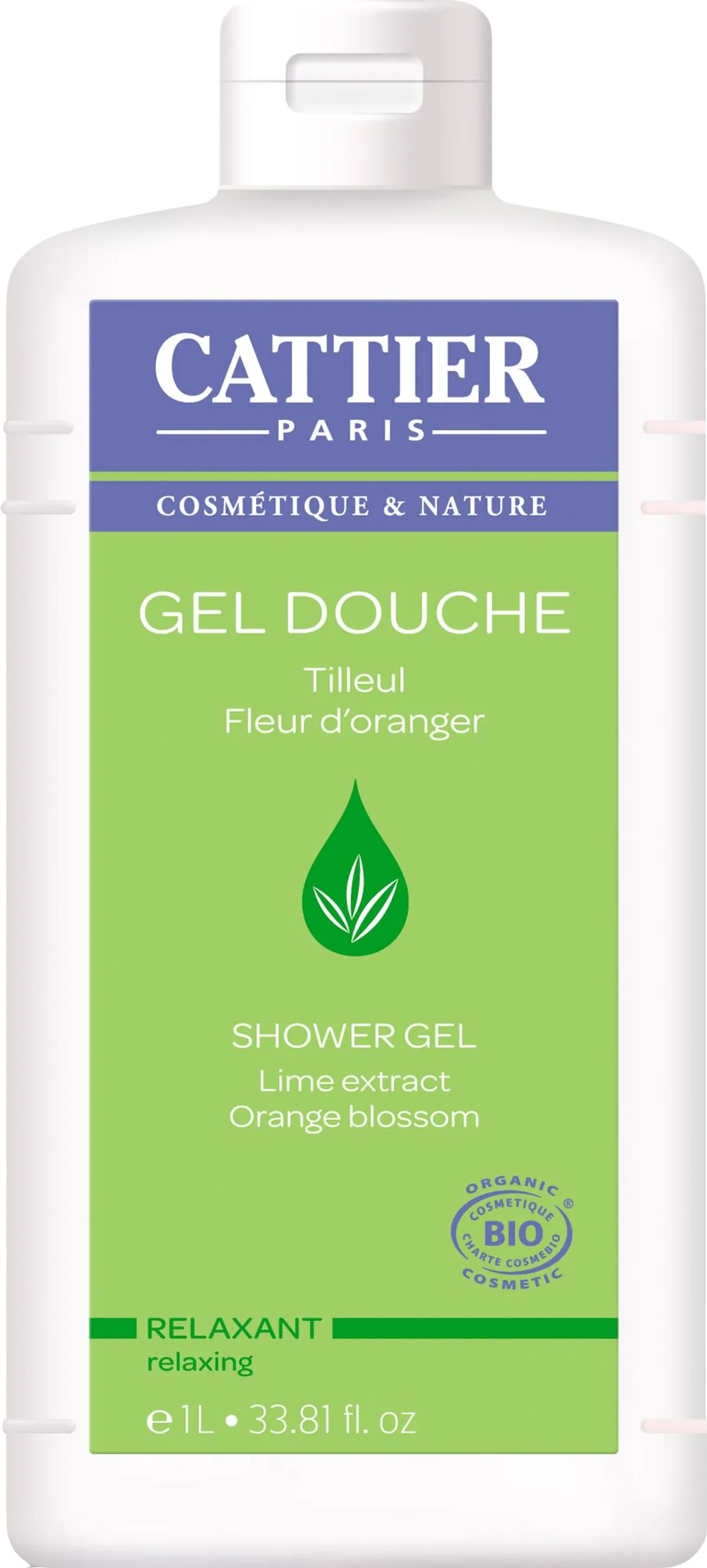 Cattier Moussant Relaxant Tilleul & Fleur D'oranger Bio 500ml