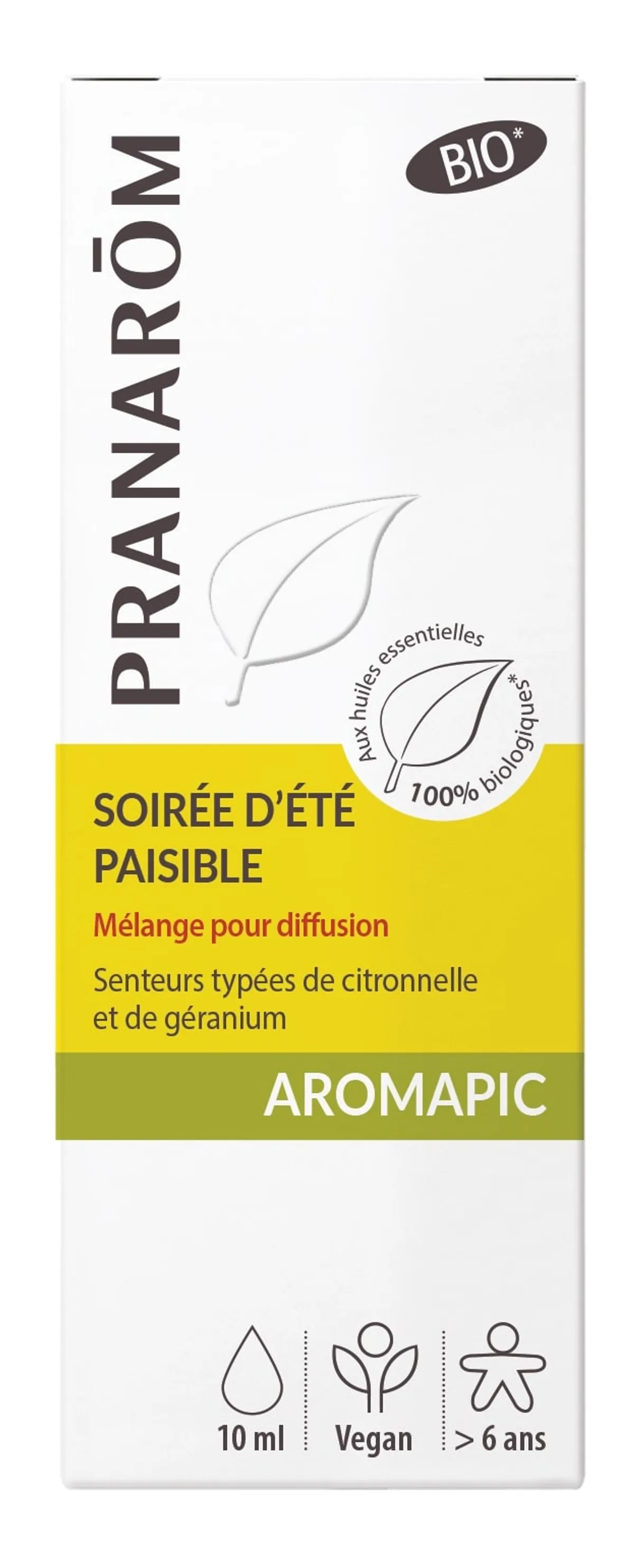 Aromapic Soirée Eté Mélange Huile Essentielle Diffuseur 10ml