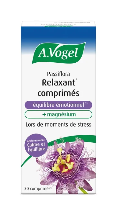 A.Vogel Passiflora Equilibre Emotionnel + Magnésium 30 Comprimés