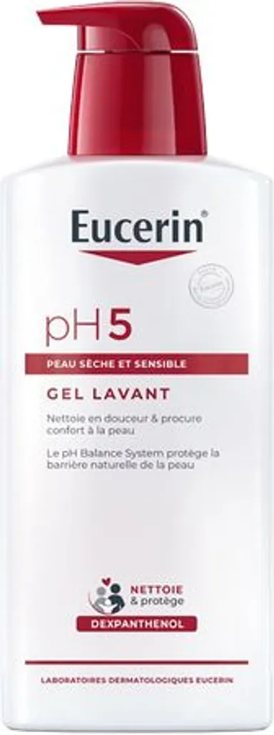 Eucerin pH5 Gel Lavant Peau Sèche et Sensible avec pompe Visage et Corps 400ml