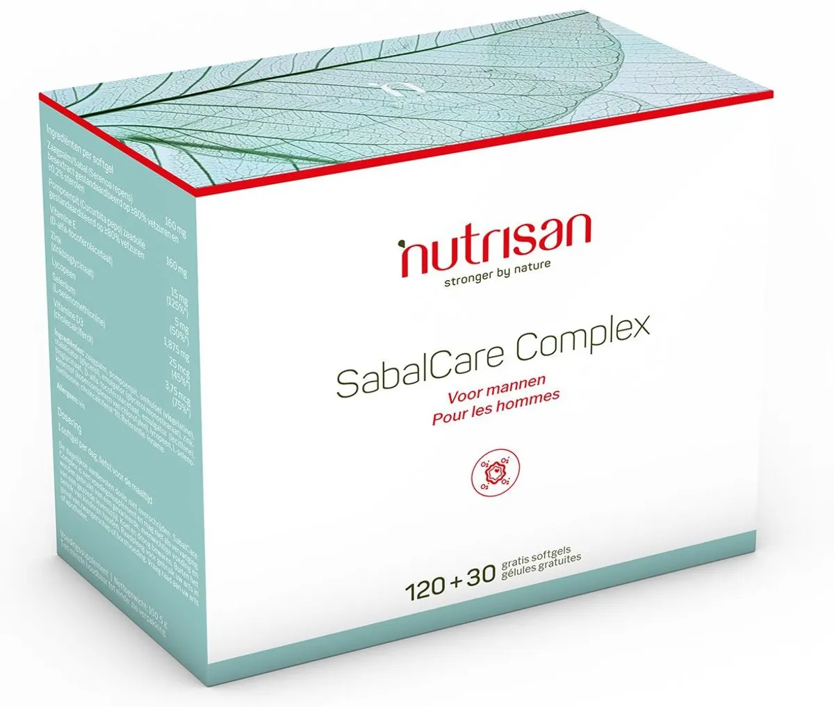 Sabalcare Complex Softgels 120+30 Gratuit Nutrisan