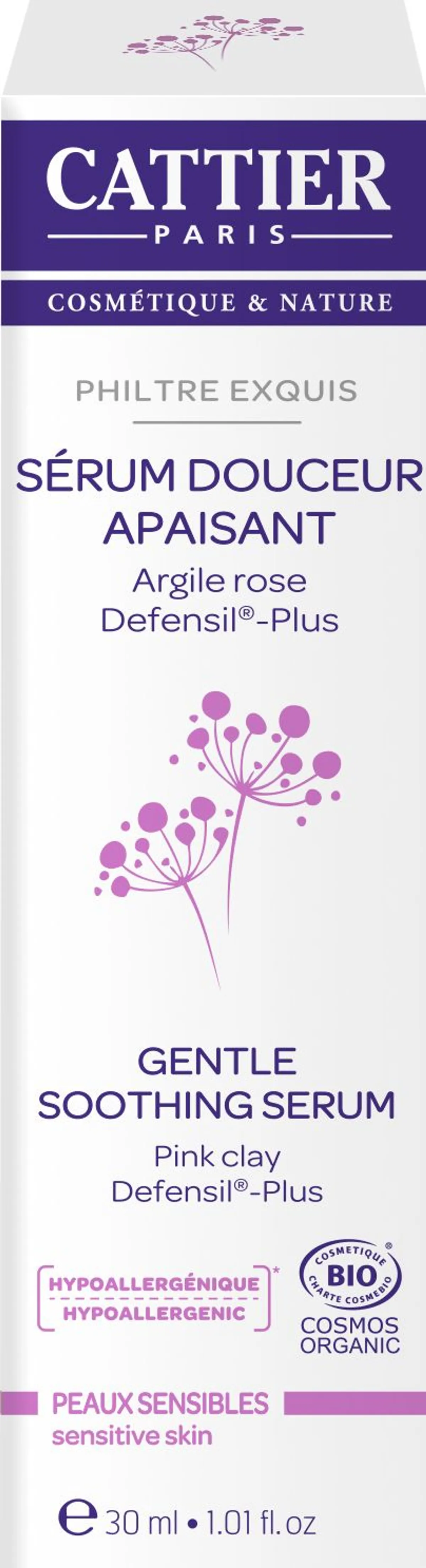 Cattier Sérum Apaisant Peau Sensible Bio 30ml