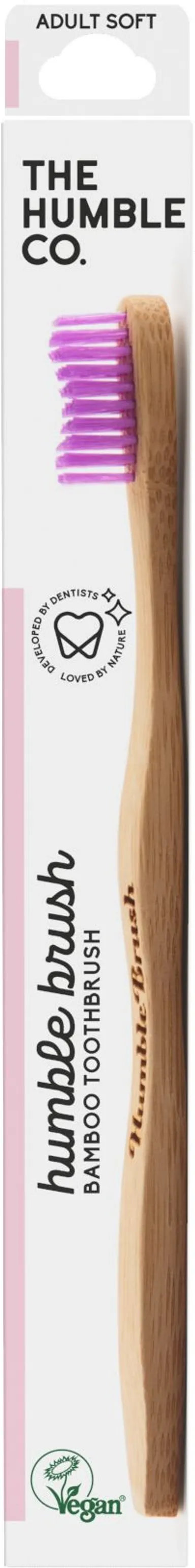 Humble Brush Brosse à Dents en Bambou Adulte Violet Medium
