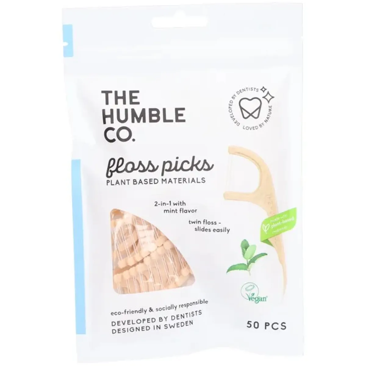 Humble Brush Floss Picks Munt 50 Stuks