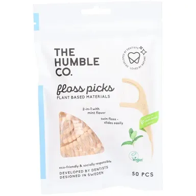 Humble Brush Floss Picks Munt 50 Stuks