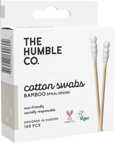 The Humbl Co. Wattenstaafjes Wit 100 stuks