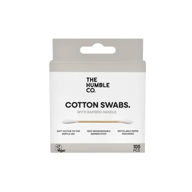 The Humble Co. Wattenstaafjes Wit 100 stuks