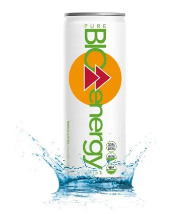 Pure Bio Energy Drink Glutenvrij Vegan 330 ml