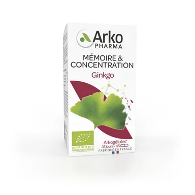Arkogélules ginkgo Bio caps 45