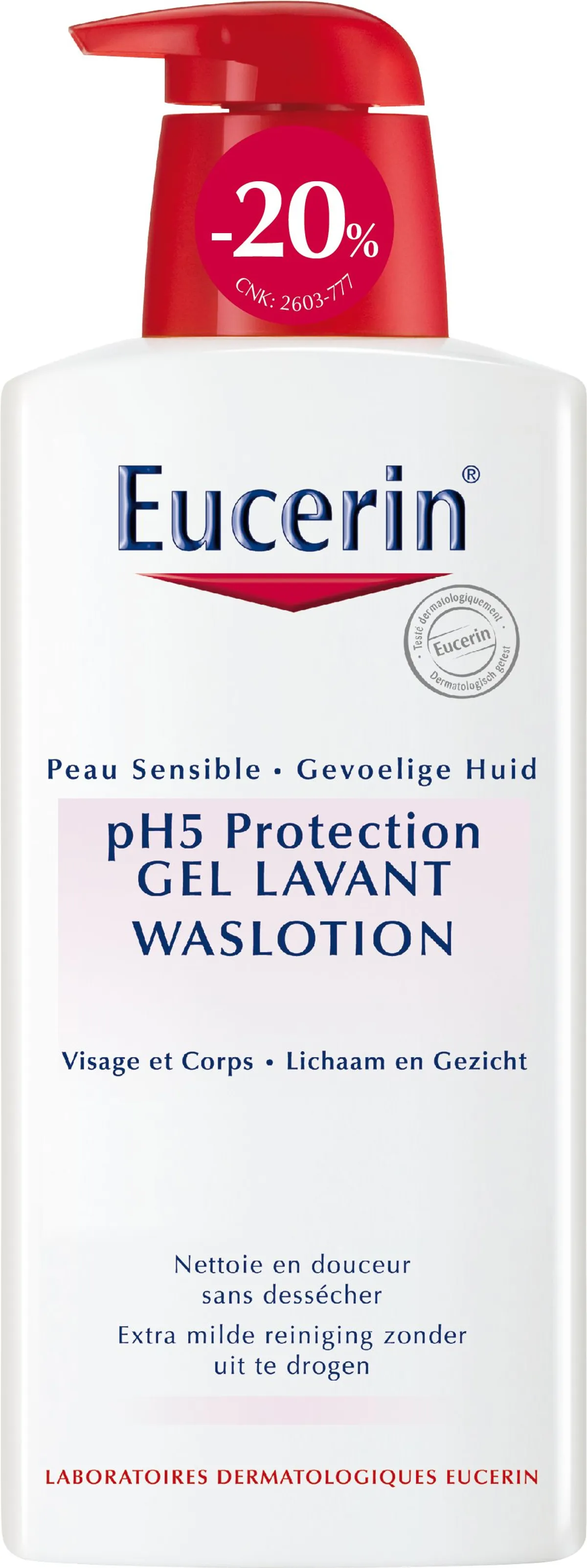 Eucerin pH5 Peau Sensible Gel Lavant 400ml (prix découverte -20%)