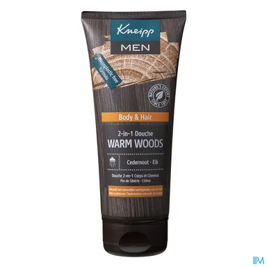 Kneipp Gel Douche Homme 2en1 Warm Woods 200ml