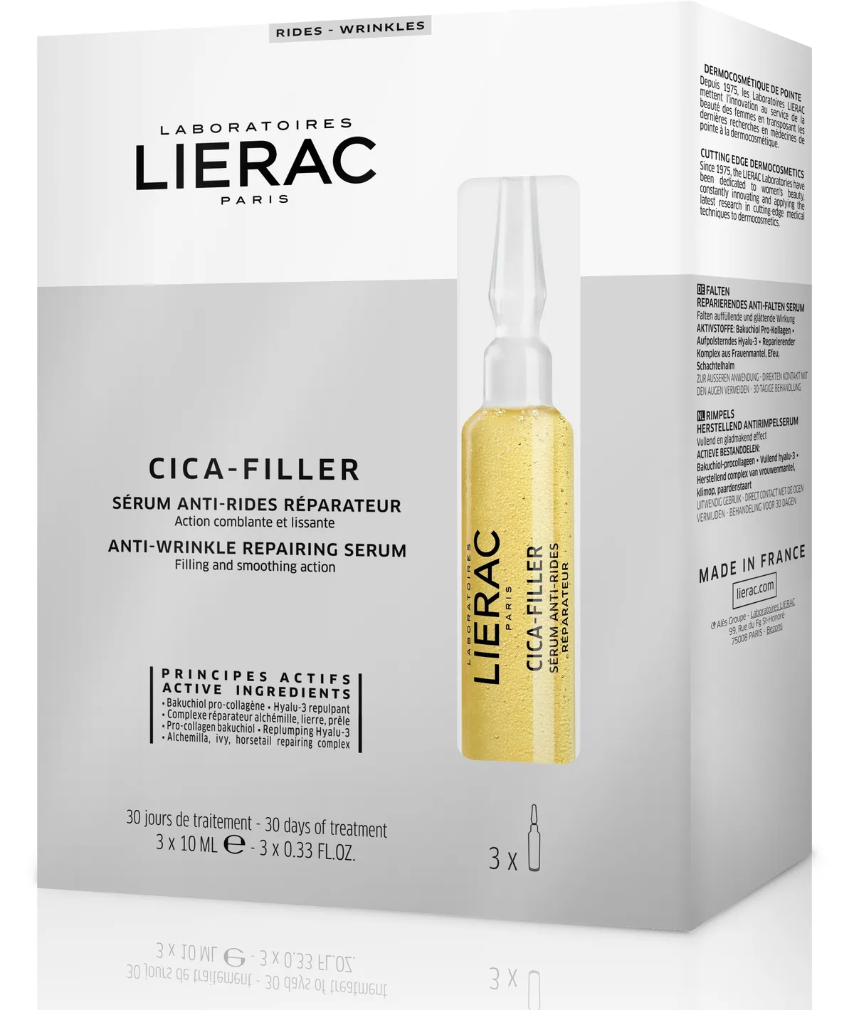 Lierac Cica-Filler Sérum Anti-Rides Réparateur 3x10ml Ampoules