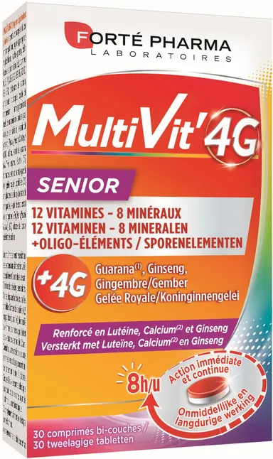 Forté Pharma MultiVit'4G Senior 30 Comprimés