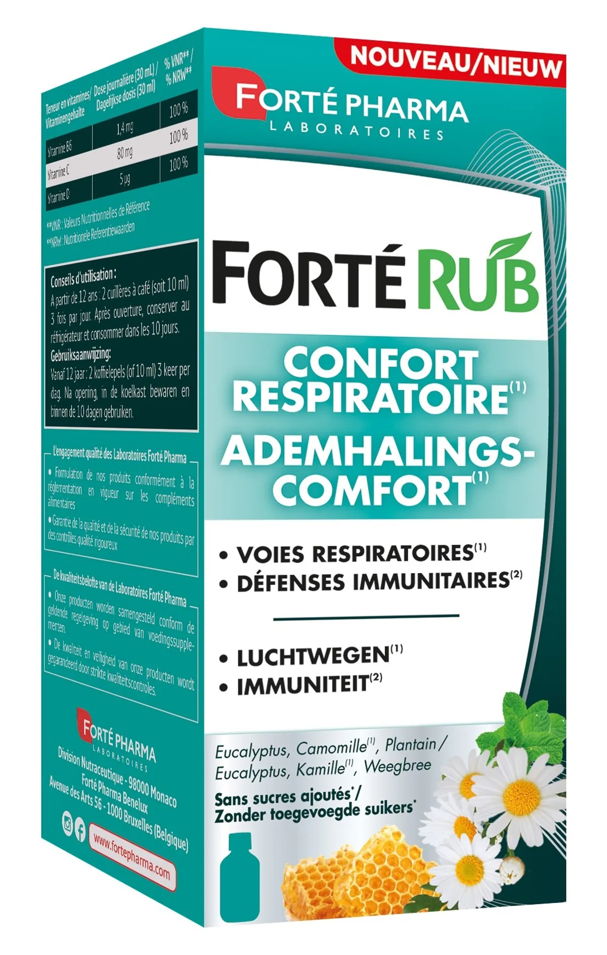Forté Pharma Forterub Confort Respiratoire Sirop 125ml