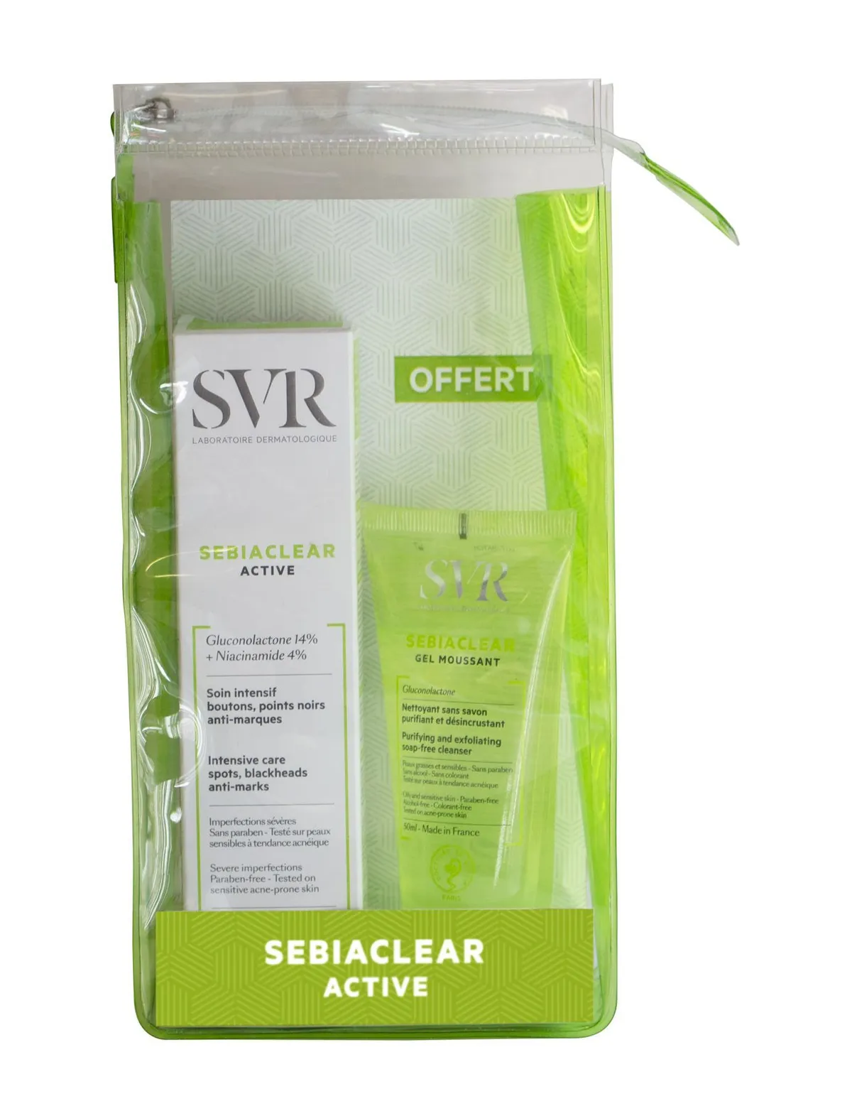 Sebiaclear Trousse Active 40ml+eau Mic. 75ml Grat.