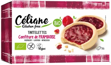 Celiane Biologische Frambozentaartjes 130 g