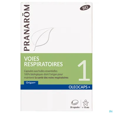 Pranarôm Oleocaps Luchtwegen 1 Bio 30 Capsules