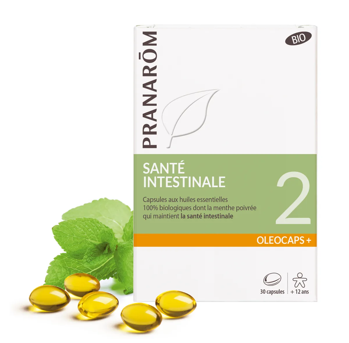 Pranarôm Oleocaps+ 2 Santé Intestinale Bio 30 Capsules