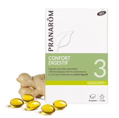 Pranarôm Oleocaps+ 3 Confort Digestif 30 Capsules