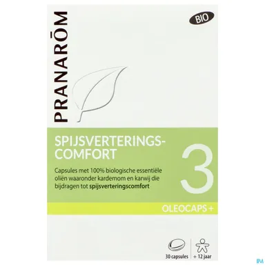 Pranarôm Oleocaps+ 3 Spijsverteringscomfort 30 Capsules