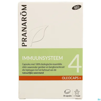 Pranarôm Oleocaps Immuunsysteem 4 Bio 30 Capsules