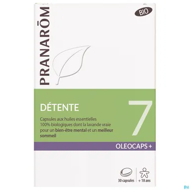 Pranarôm Oleocaps+ 7 Ontspanning Bio 30 Capsules