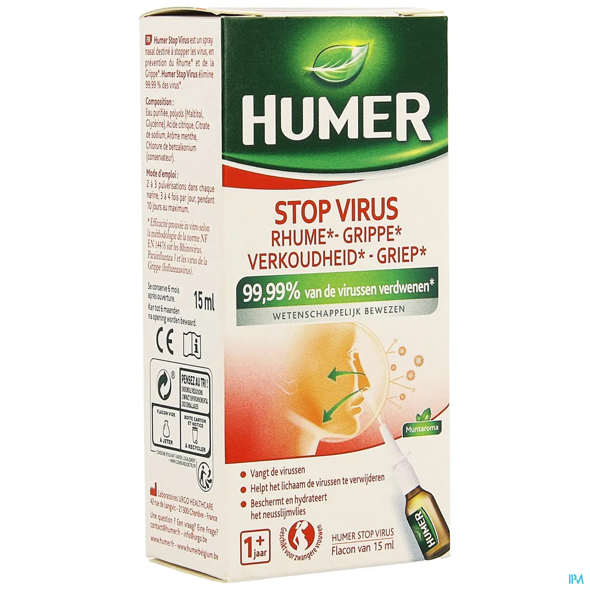 Humer Stop Virus Neusspray 15 ml