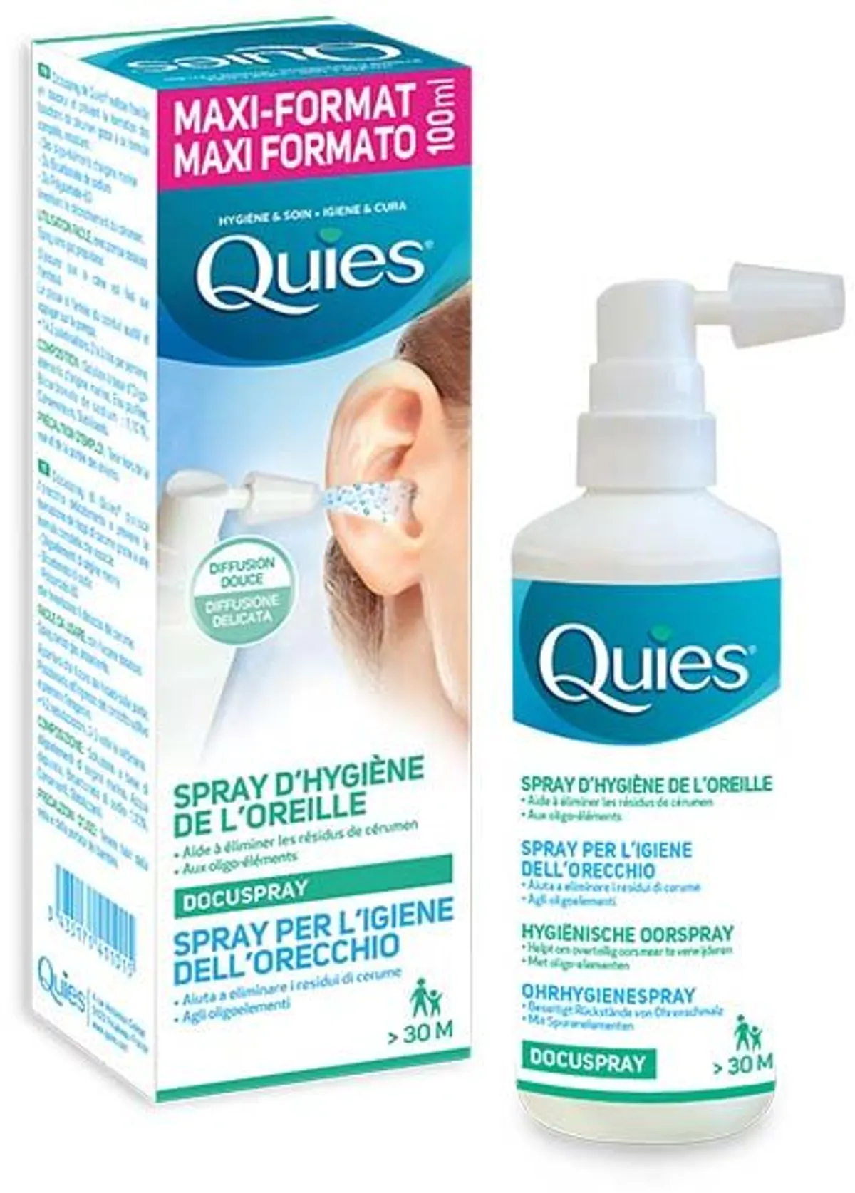 Quies Docuspray Spray Auriculaire Sans Gaz 100ml