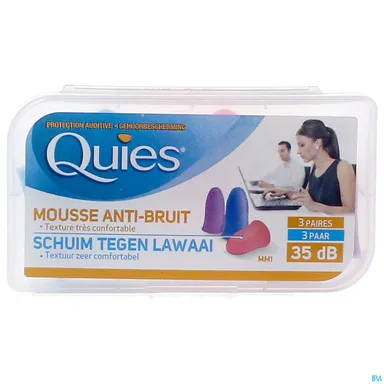 Quies Gehoorbescherming Mousse Disco 3 paar