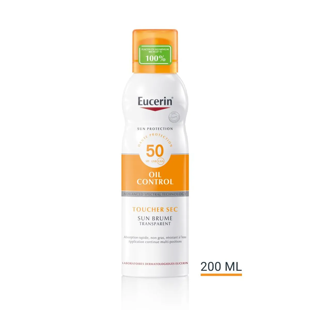 Sun Oil Control SPF 50 Toucher Sec Brume Transparent 200ml