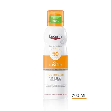 Sun Oil Control SPF 50 Toucher Sec Brume Transparent 200ml