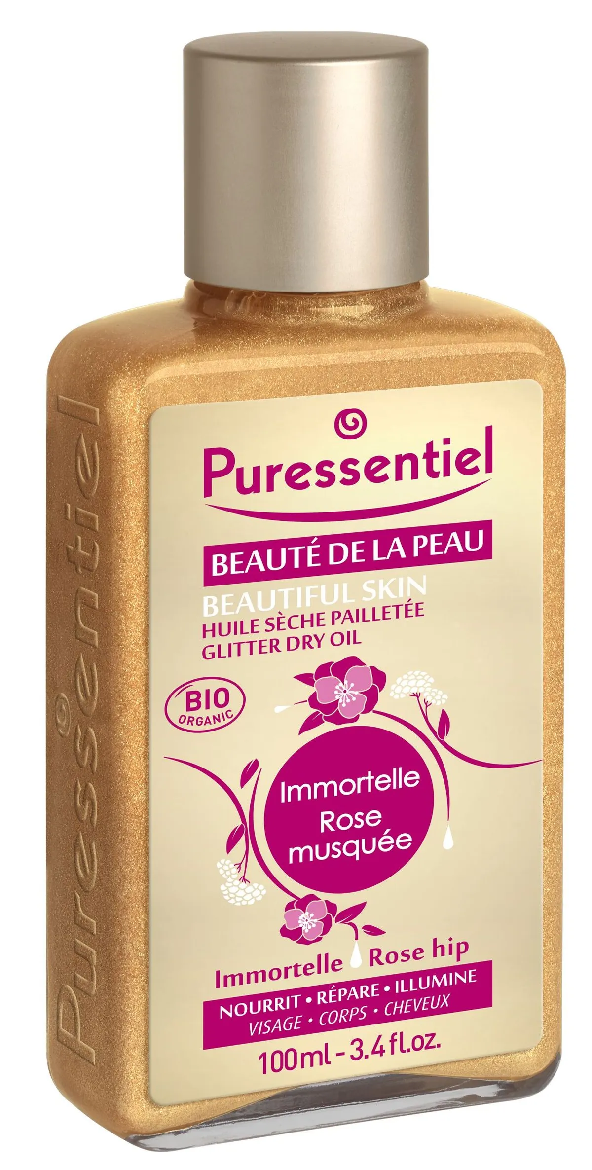 Puressentiel Beauté de la Peau Huile Seche Pailletée Bio 100ml