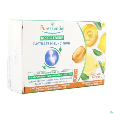 Puressentiel Ademhaling Honing-Citroen 18 Pastilles