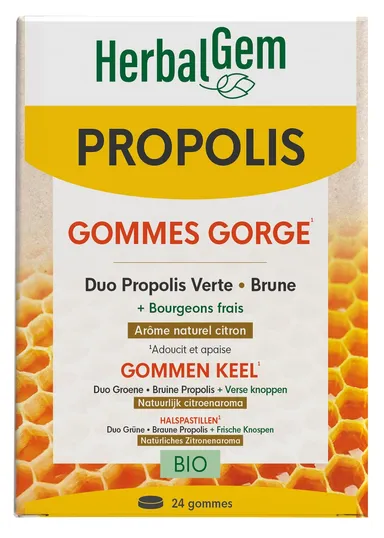 Herbalgem Propolis Breedspectrum Bio 24 Gommen