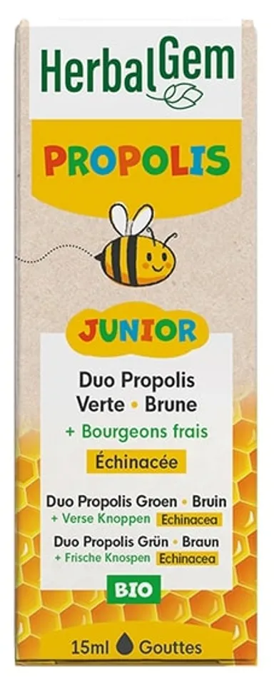 Herbalgem Propolis Junior Druppels Bio 15 ml