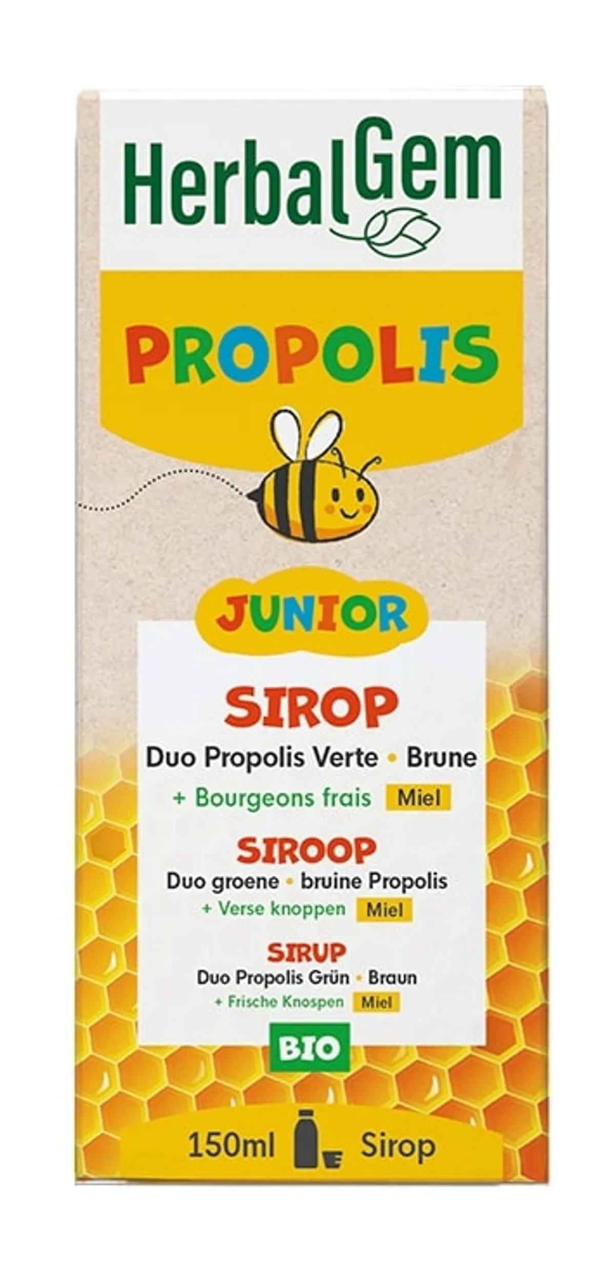 Herbalgem Propolis Siroop Junior Bio150ml