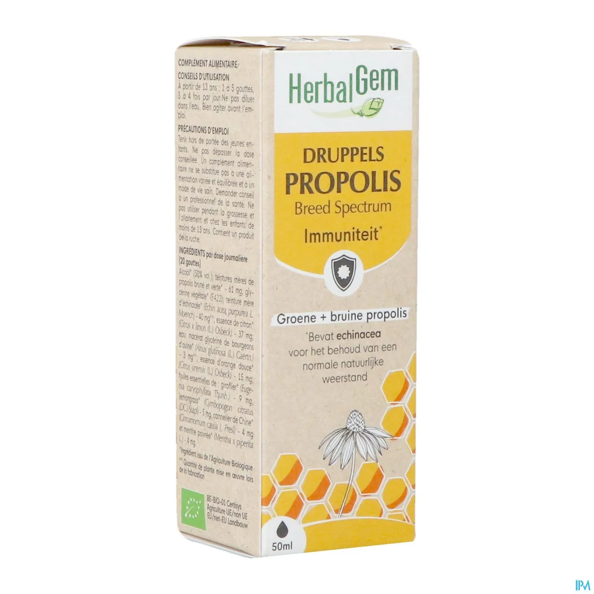 Herbalgem Propolis Large Spectre Bio Gouttes 50ml