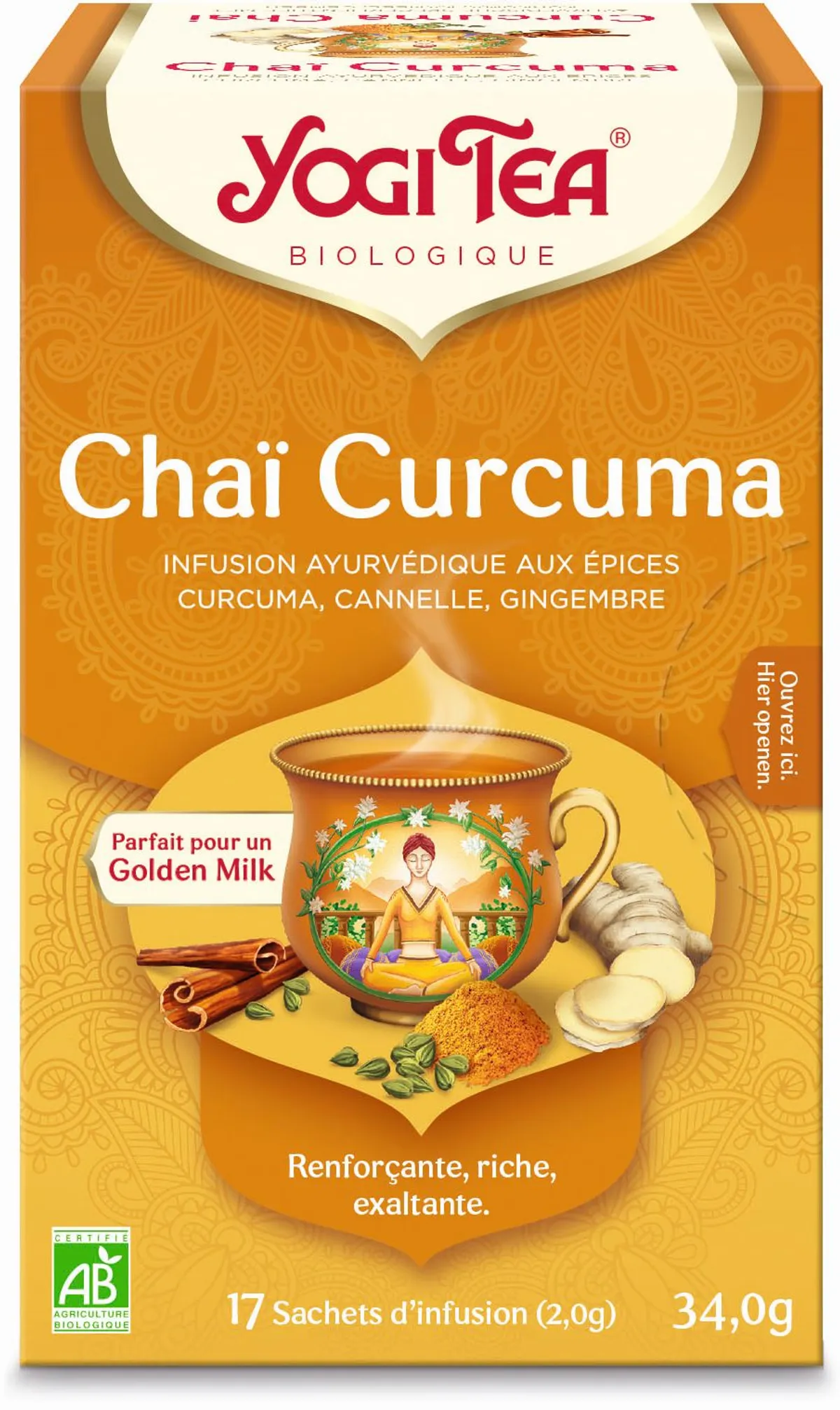 Yogi Tea Curcuma Orange Bio 17 Sachets