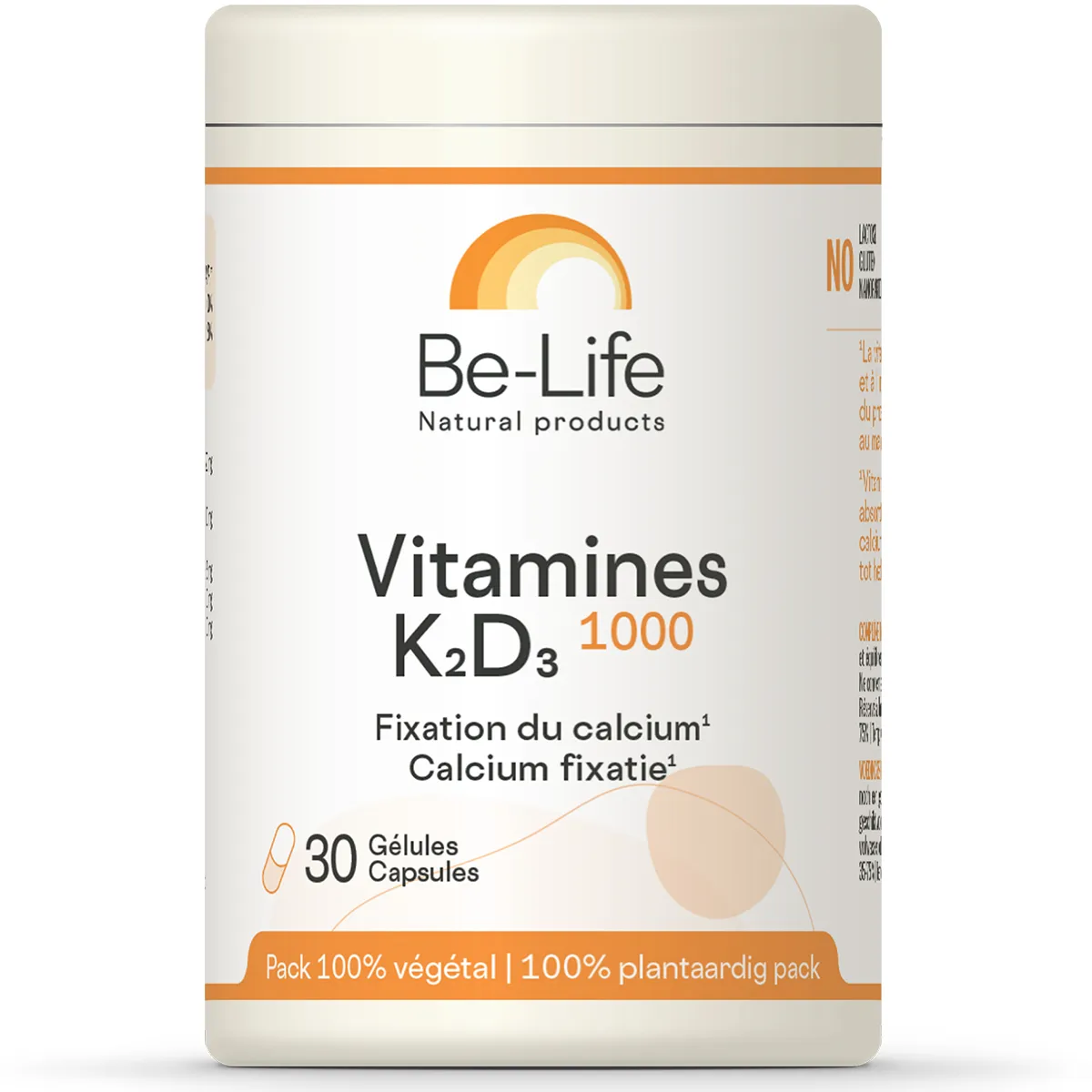 Be Life Vitamines K2 D3 1000 30 Gélules