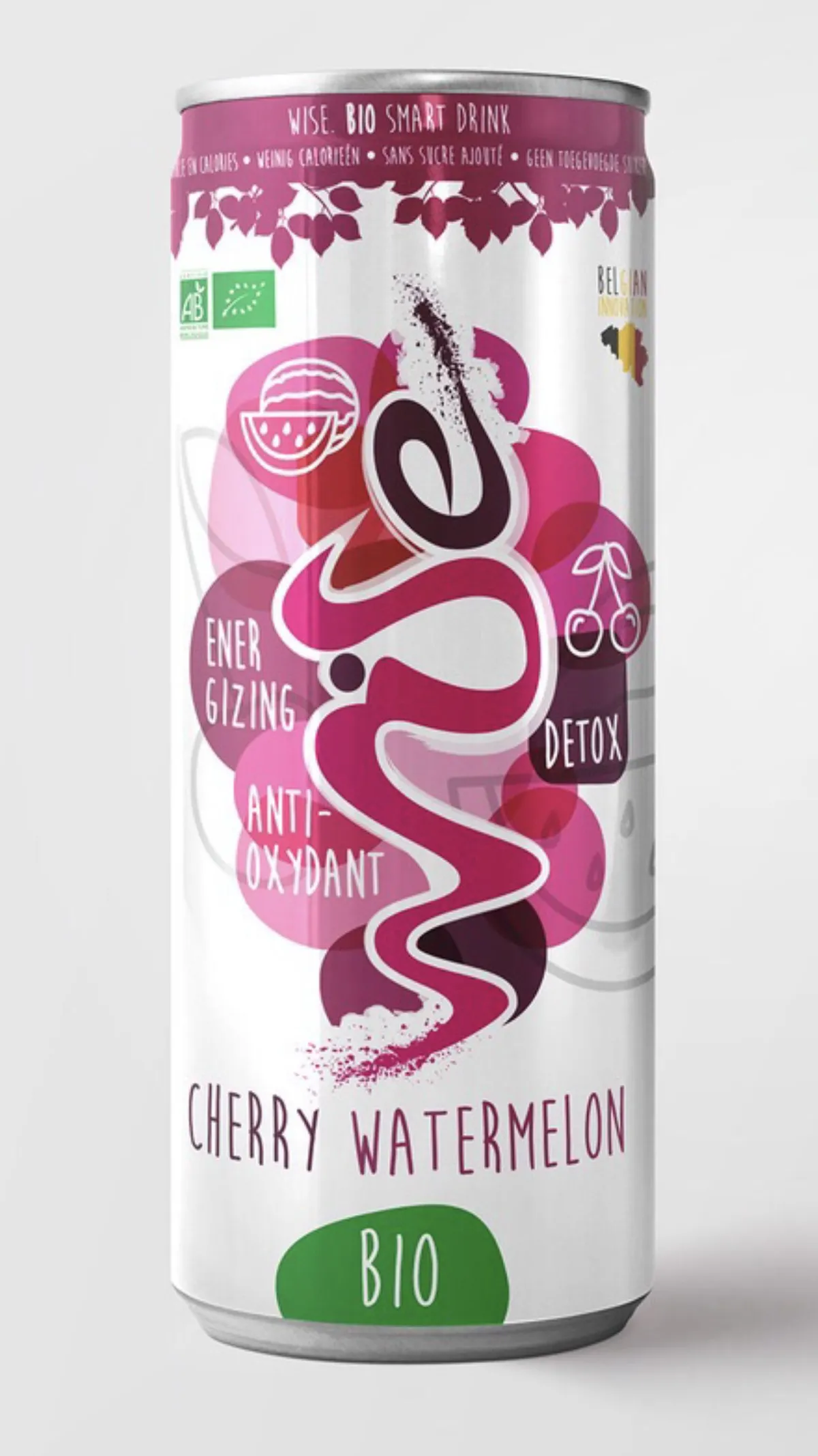 Wise Drink Détox Cerise Pastèque Bio 1 cannette