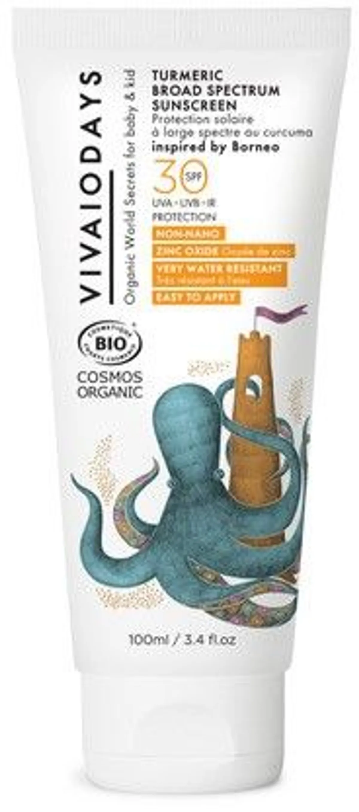 Vivaiodays Protection Solaire Ip30 Curcuma100ml