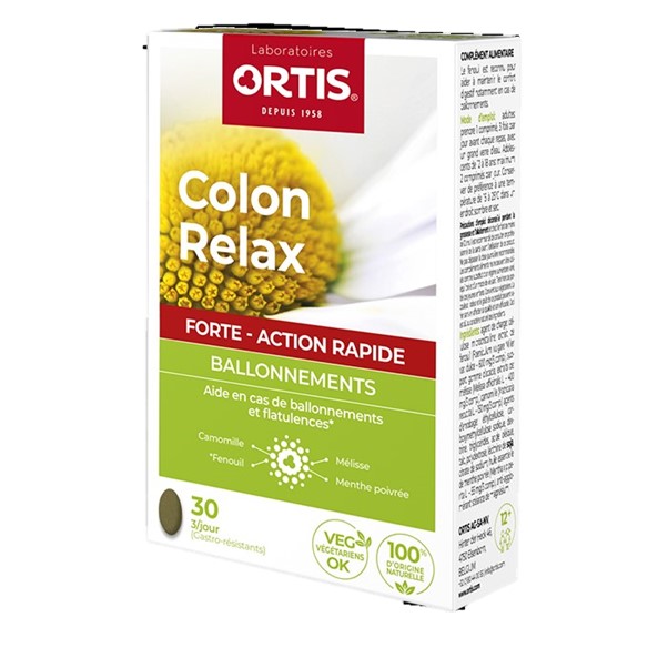 Ortis Colon Relax Forte Tabl 30