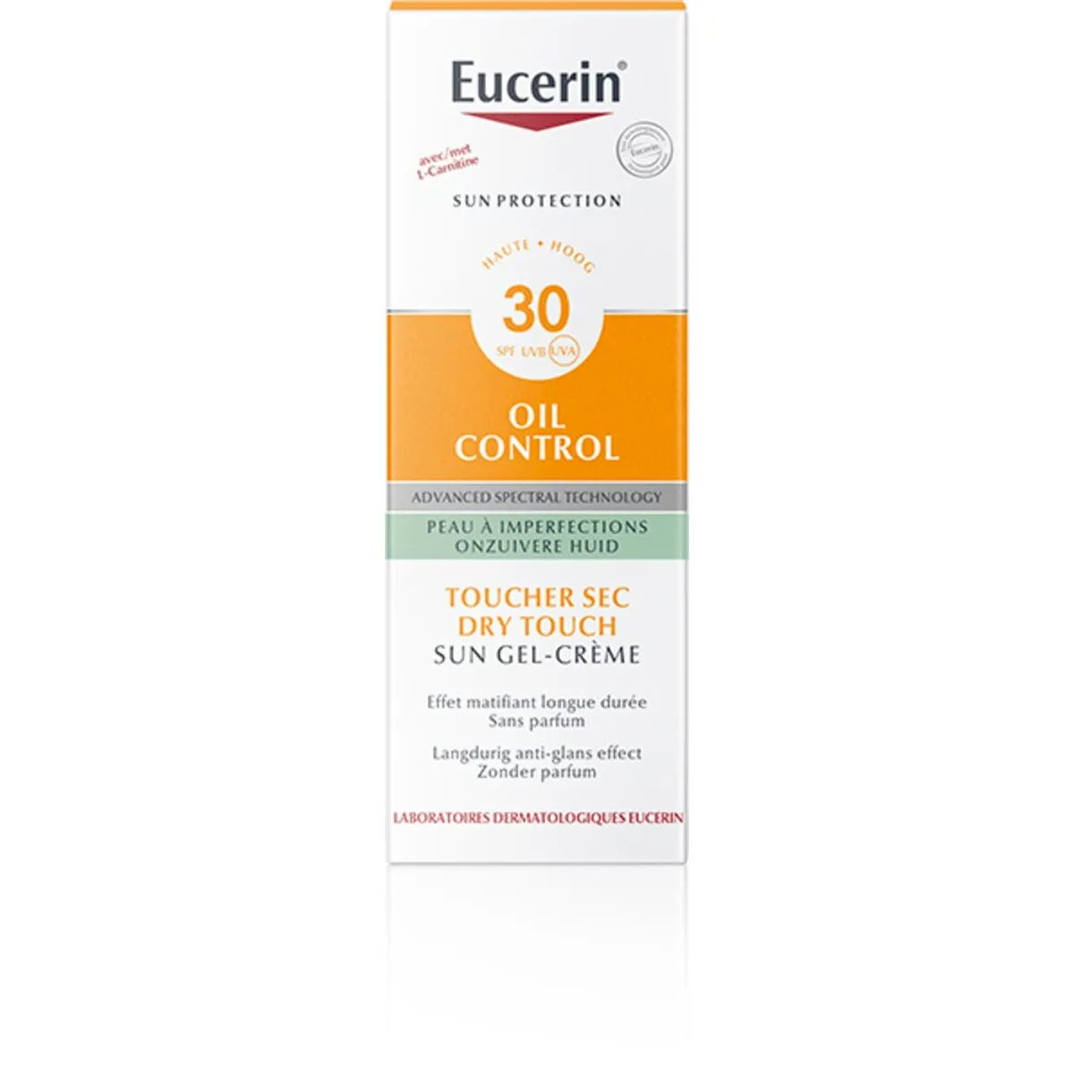 Eucerin Sun Oil Control SPF 30 Toucher Sec Gel-Crème Peau à Imperfections et Grasse avec pompe 50 ml