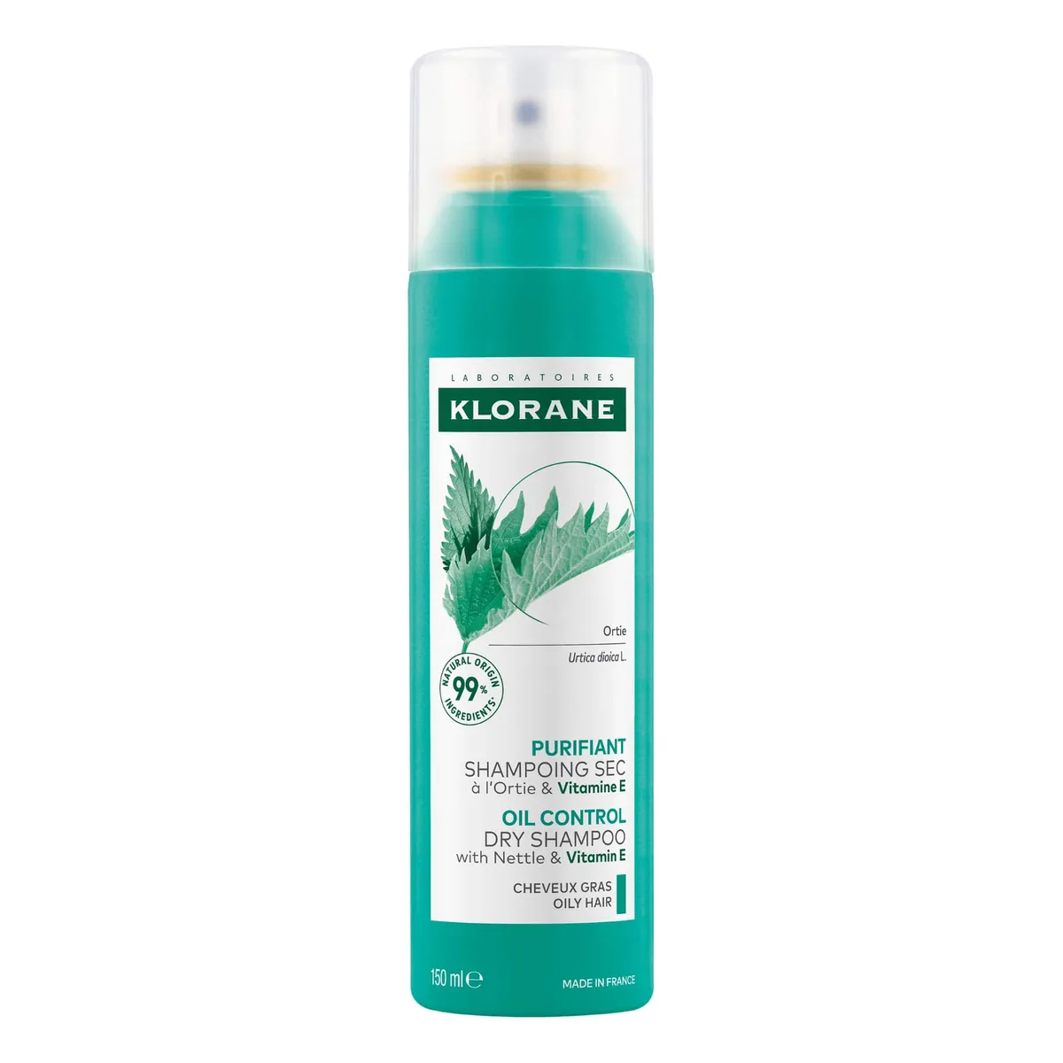 Klorane Brandnetel Talgreducerende Droogshampoo 150Ml