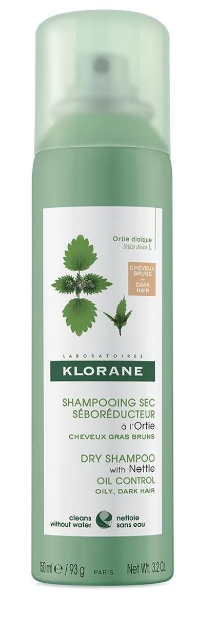 Klorane Shampooing Sec Teinté Purifiant Cheveux Bruns 150ml